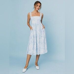 O.P.T. Effie Linen Blend Dress